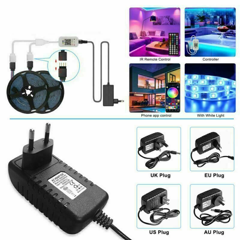 RGB LED Strip Bluetooth Remote Lights TV Back Lights For Bar Room