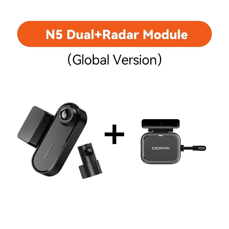 Dash Cam N5 Dual Front and Rear 4K Ultra HD Resolution Dash Camera NightVIS ADAS GPS Auto record (Cam for Car)