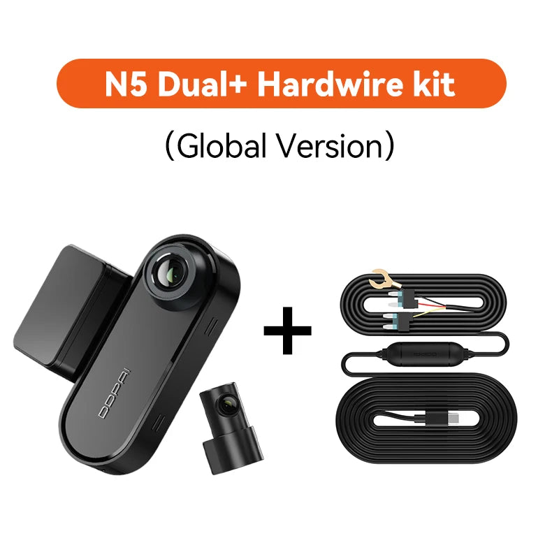 Dash Cam N5 Dual Front and Rear 4K Ultra HD Resolution Dash Camera NightVIS ADAS GPS Auto record (Cam for Car)