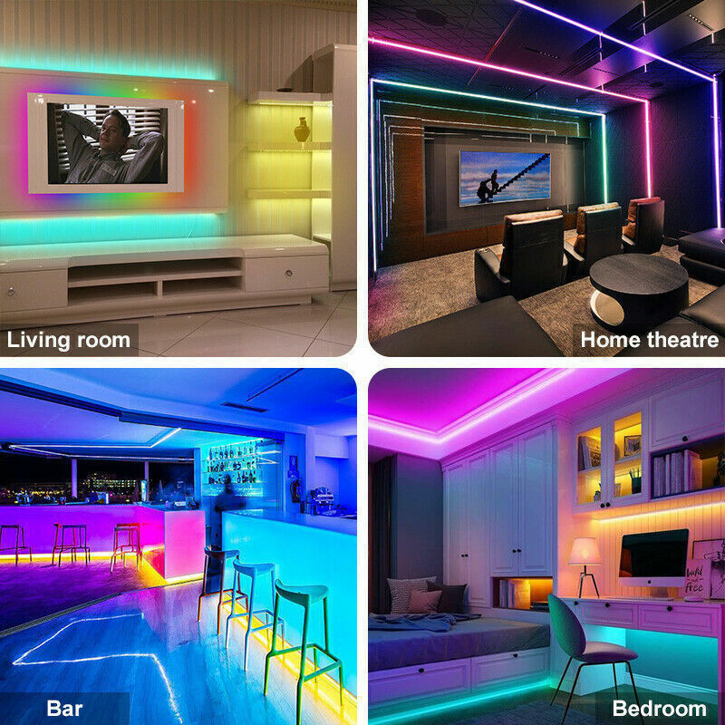 RGB LED Strip Bluetooth Remote Lights TV Back Lights For Bar Room