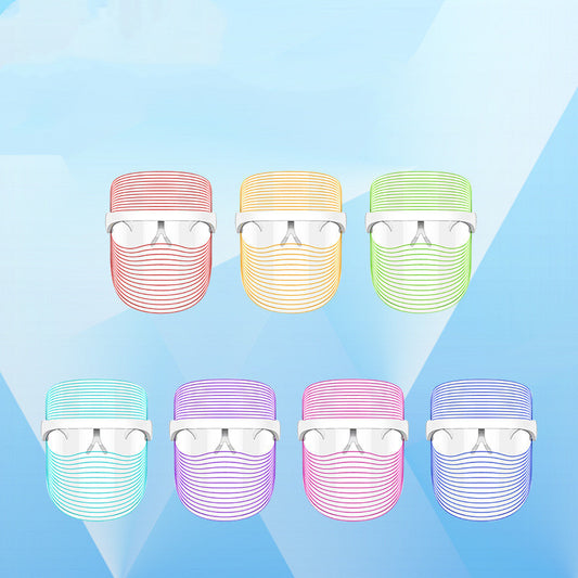 LED Facial Mask with 7 Colors – Skin Care, Acne Treatment & Anti-Aging Therapy